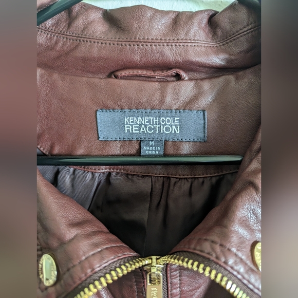 Kenneth Cole reaction Women's Faux Leather jacket - Picture 2 of 9